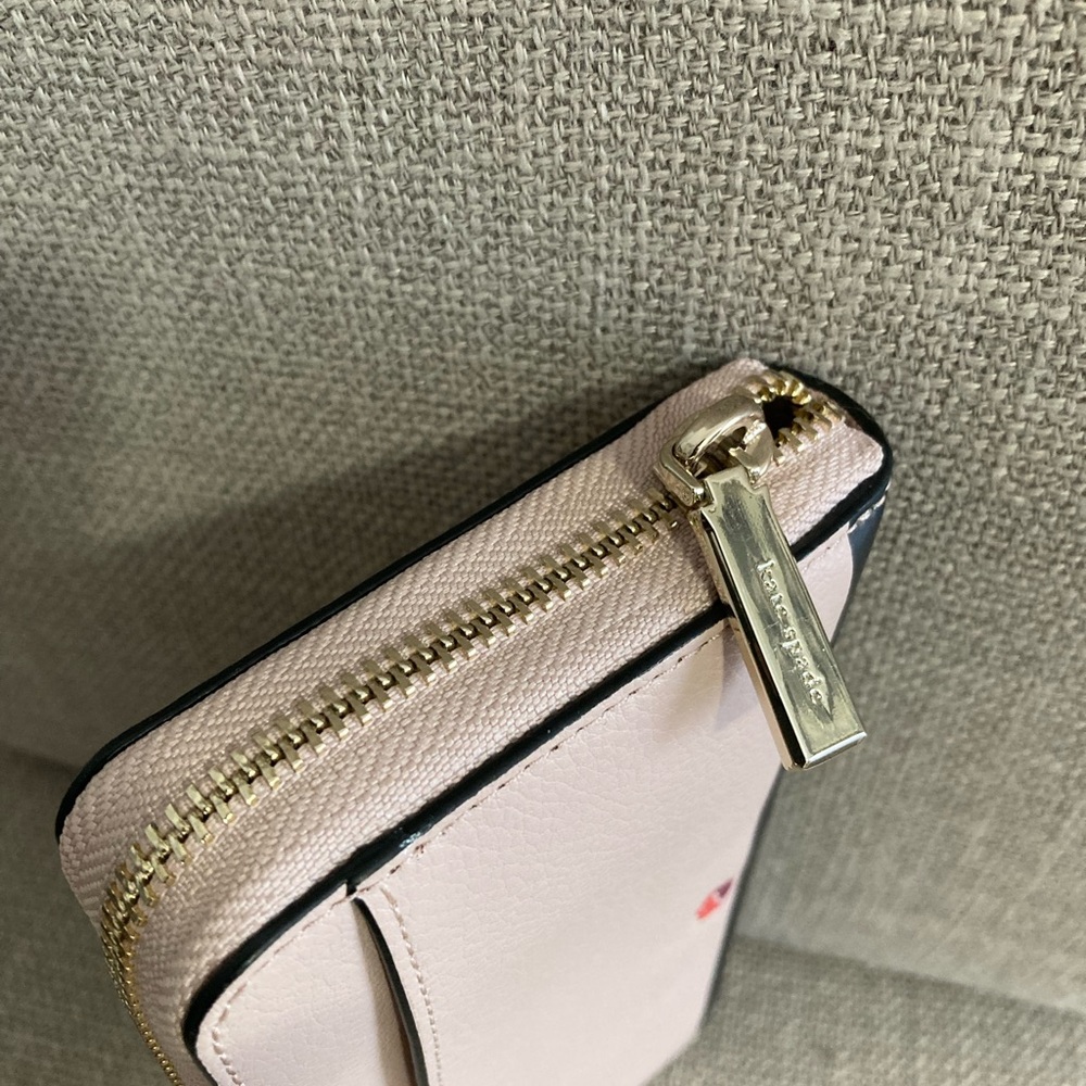 Kate Spade Pink and Black Wallet with Minnie Mouse Design - Picture 3 of 6